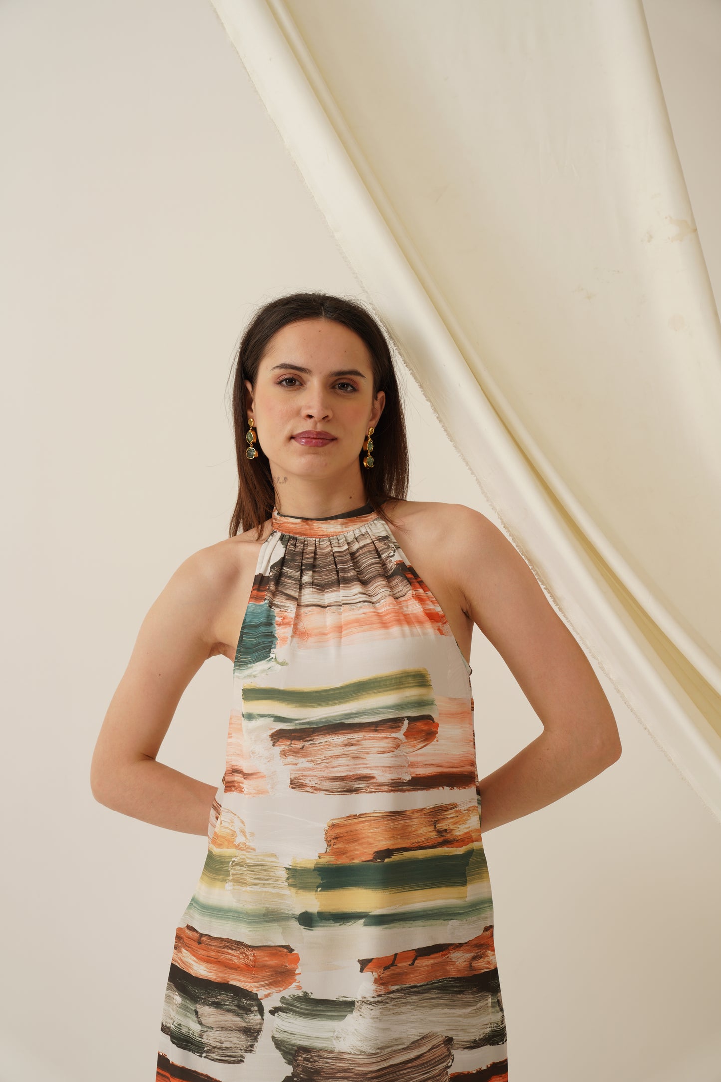 Aqua Marine Quartz Earrings