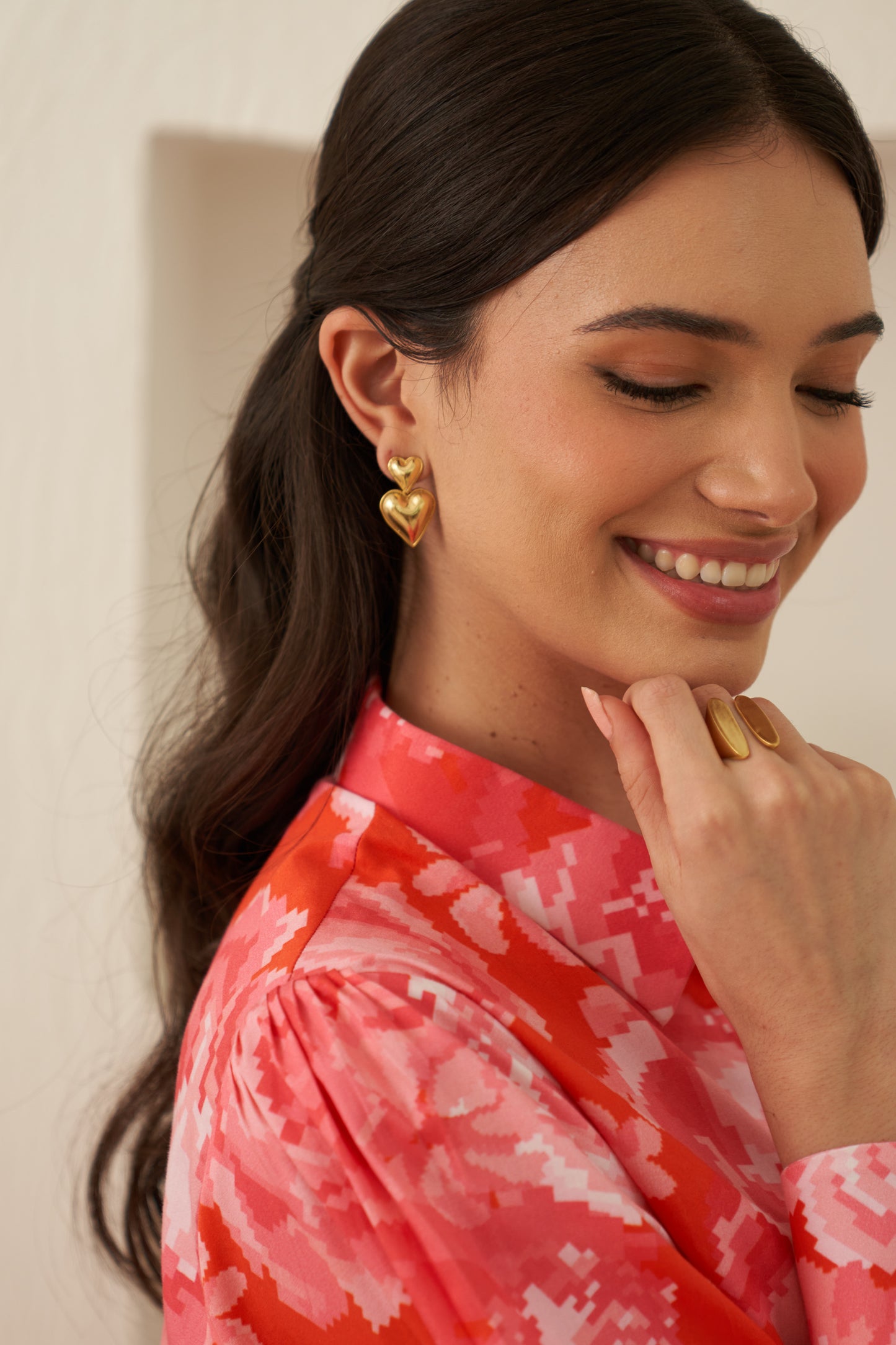 Heartfelt Gold Earrings