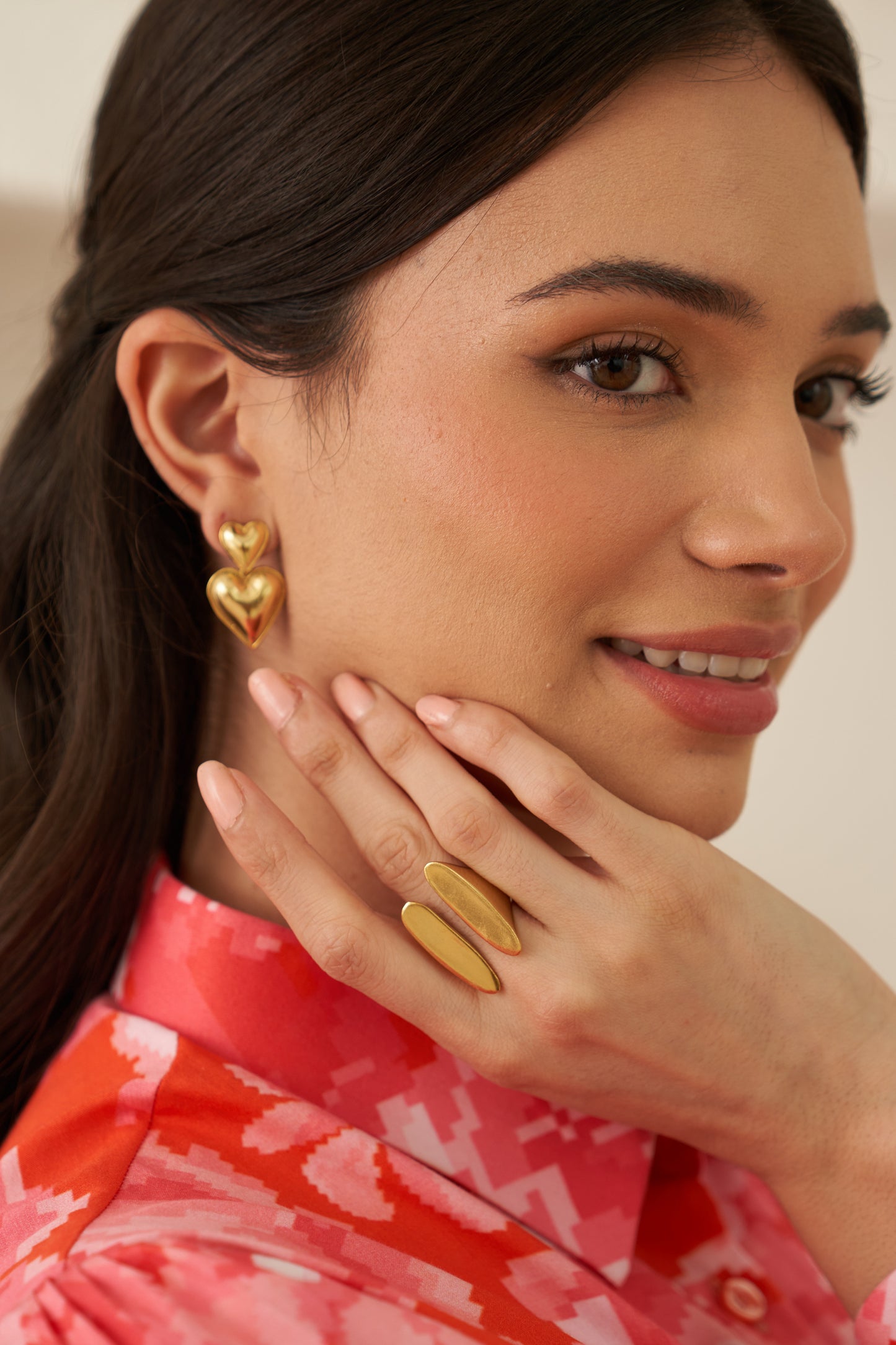 Heartfelt Gold Earrings